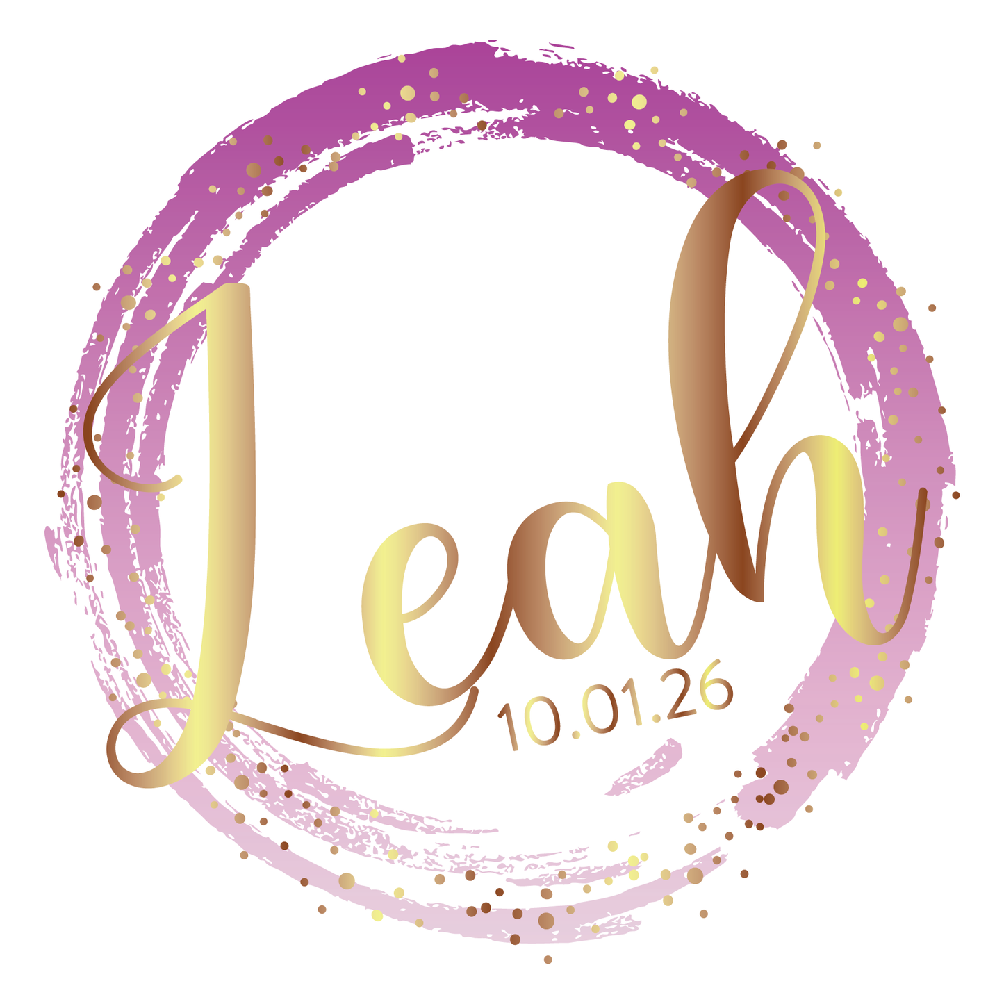 Spotted Gold Bat Mitzvah Logo Design