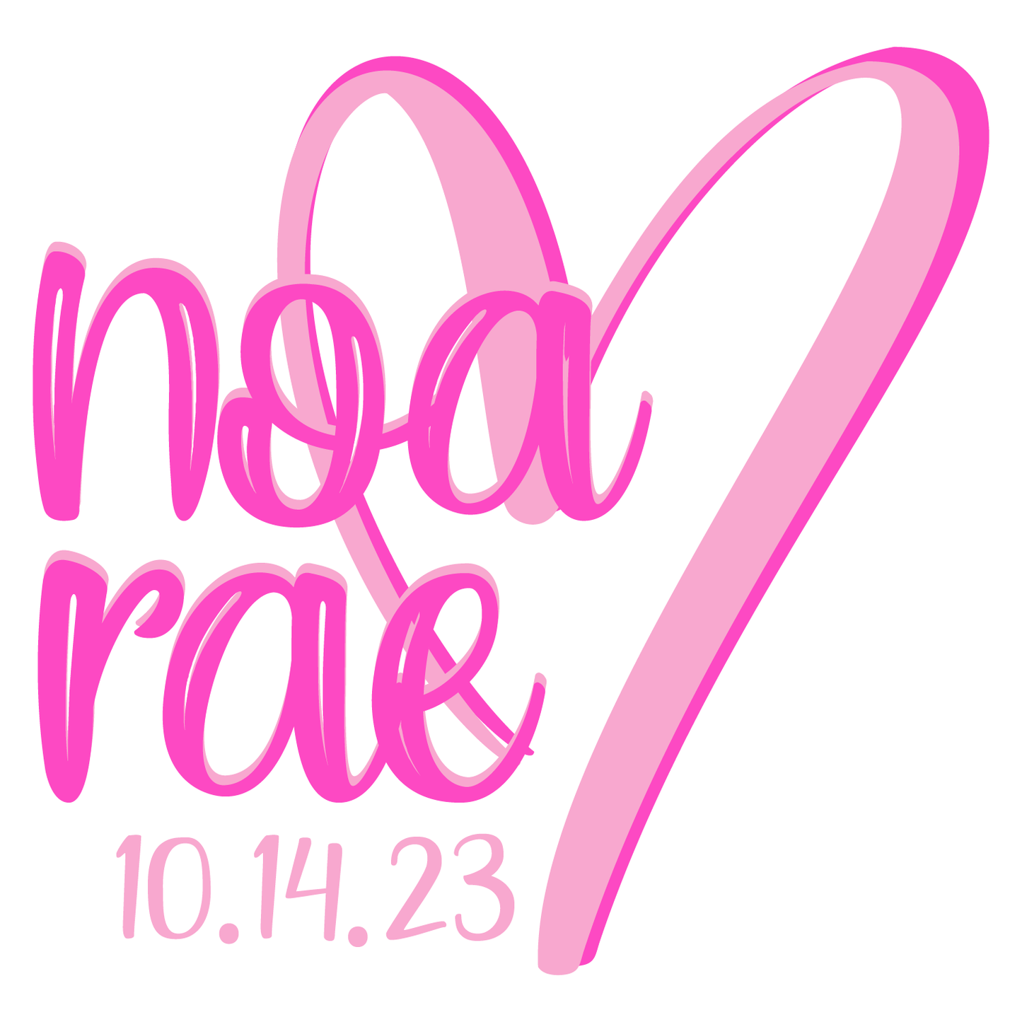 Double Heart Bat Mitzvah Logo Design
