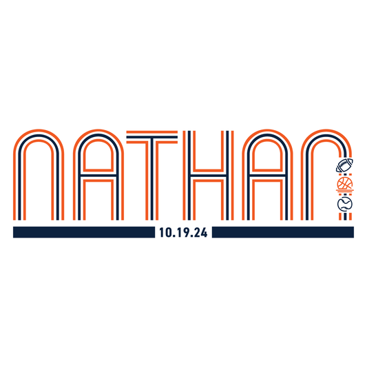 Sporty Bar and Bat Mitzvah Logo
