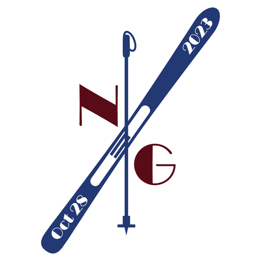 Downhill - Skiing Bar and Bat Mitzvah Logo Design