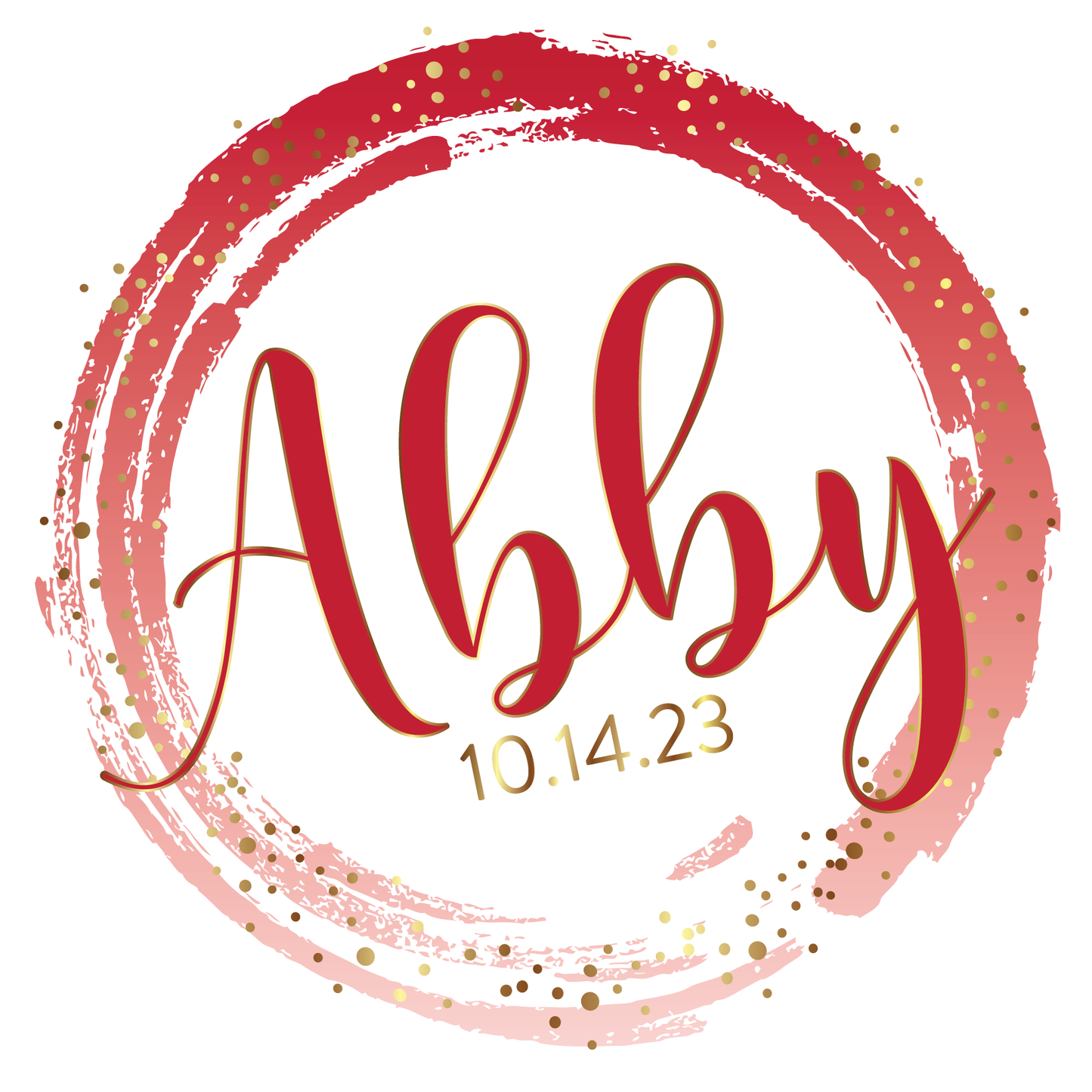 Spotted Gold Bat Mitzvah Logo Design