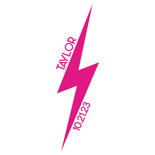 portfolioimg_Lightning Bolt Custom Bat Mitzvah Logo Design