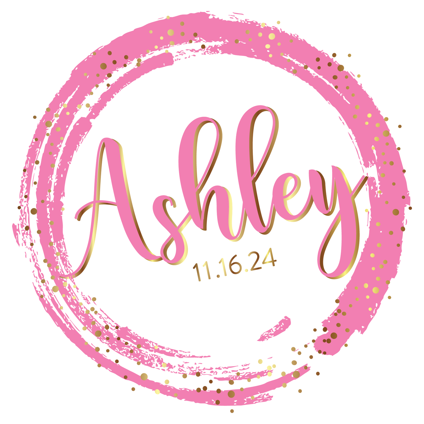 Spotted Gold Bat Mitzvah Logo Design