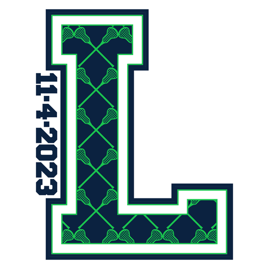 Lax Letter - Lacrosse Bar and Bat Mitzvah Logo