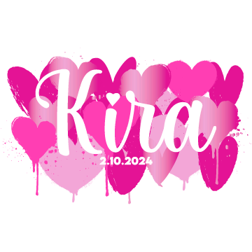 Love Is Heart Bat Mitzvah Logo Design