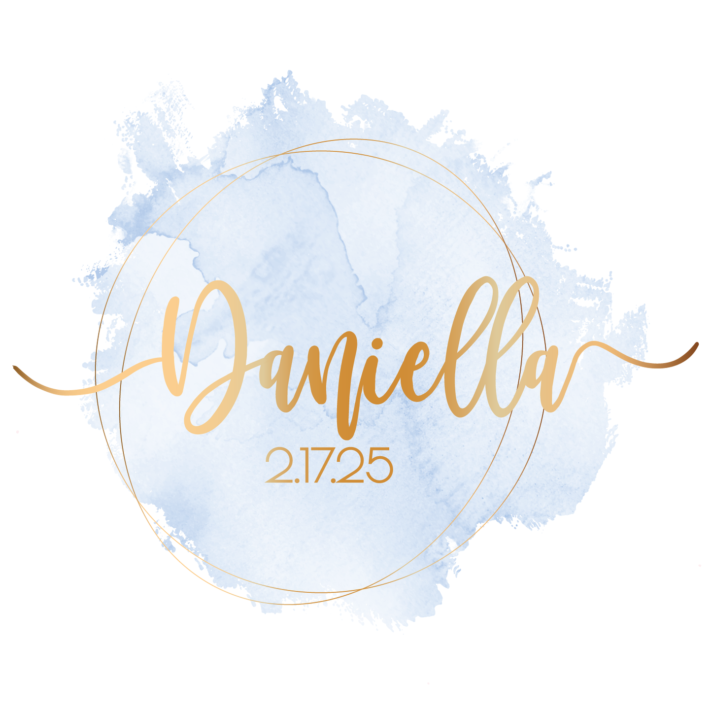 Clean Water - Watercolor Bat Mitzvah Logo