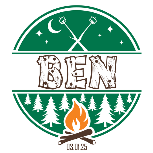 Camp Fire - Summer Camp Mitzvah Logo Design