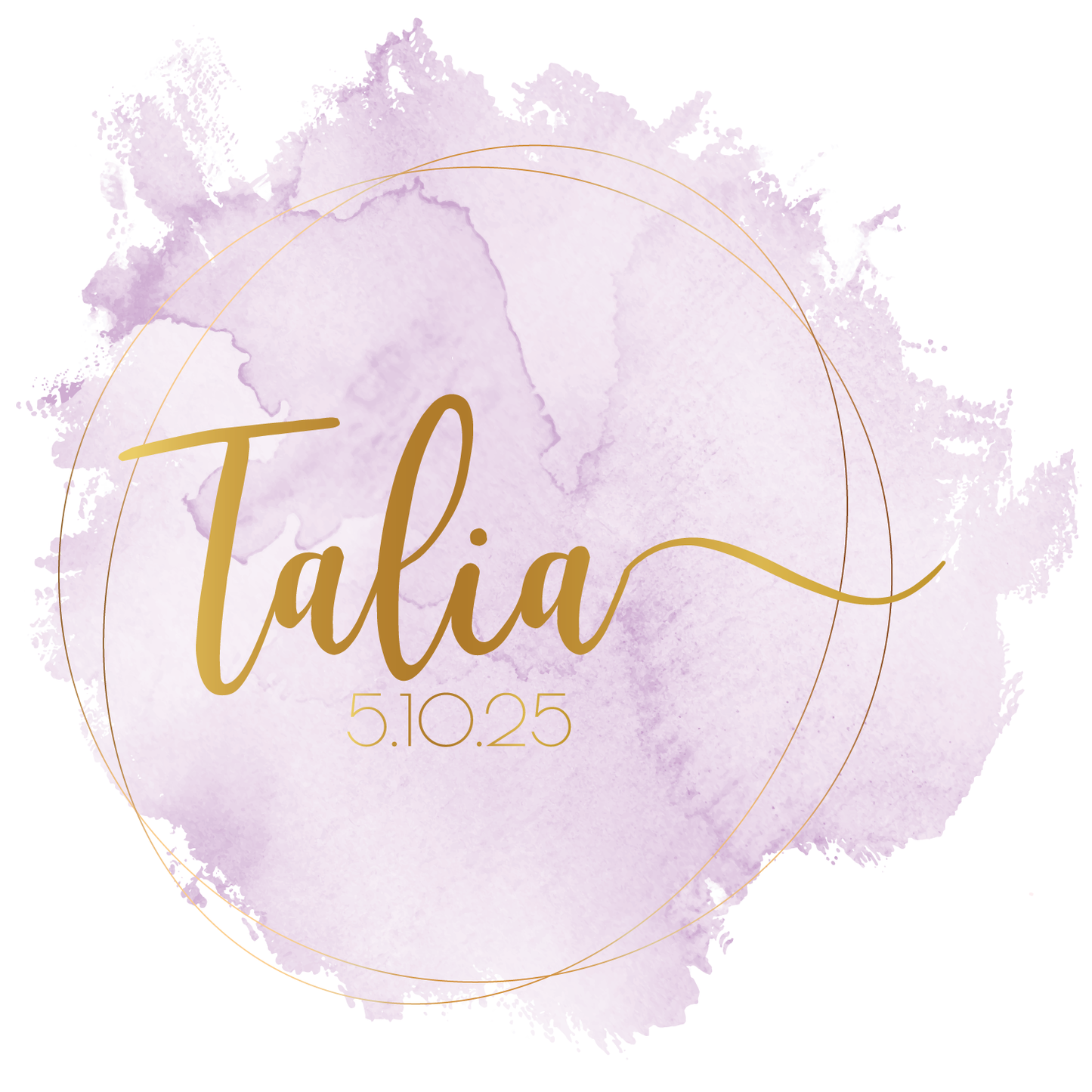 Clean Water - Watercolor Bat Mitzvah Logo