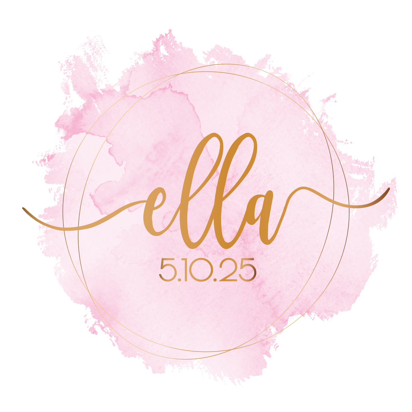 Clean Water - Watercolor Bat Mitzvah Logo
