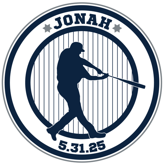 It's Outta Here - Baseball Bar Mitzvah Logo Design