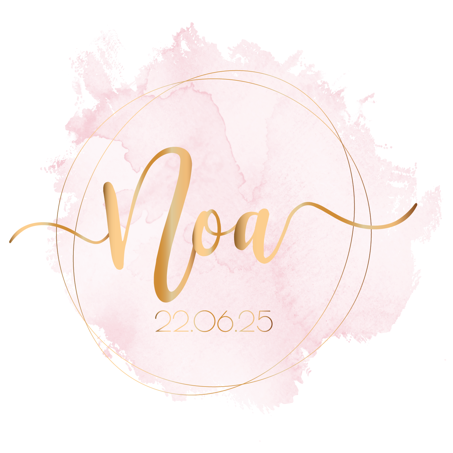 Clean Water - Watercolor Bat Mitzvah Logo
