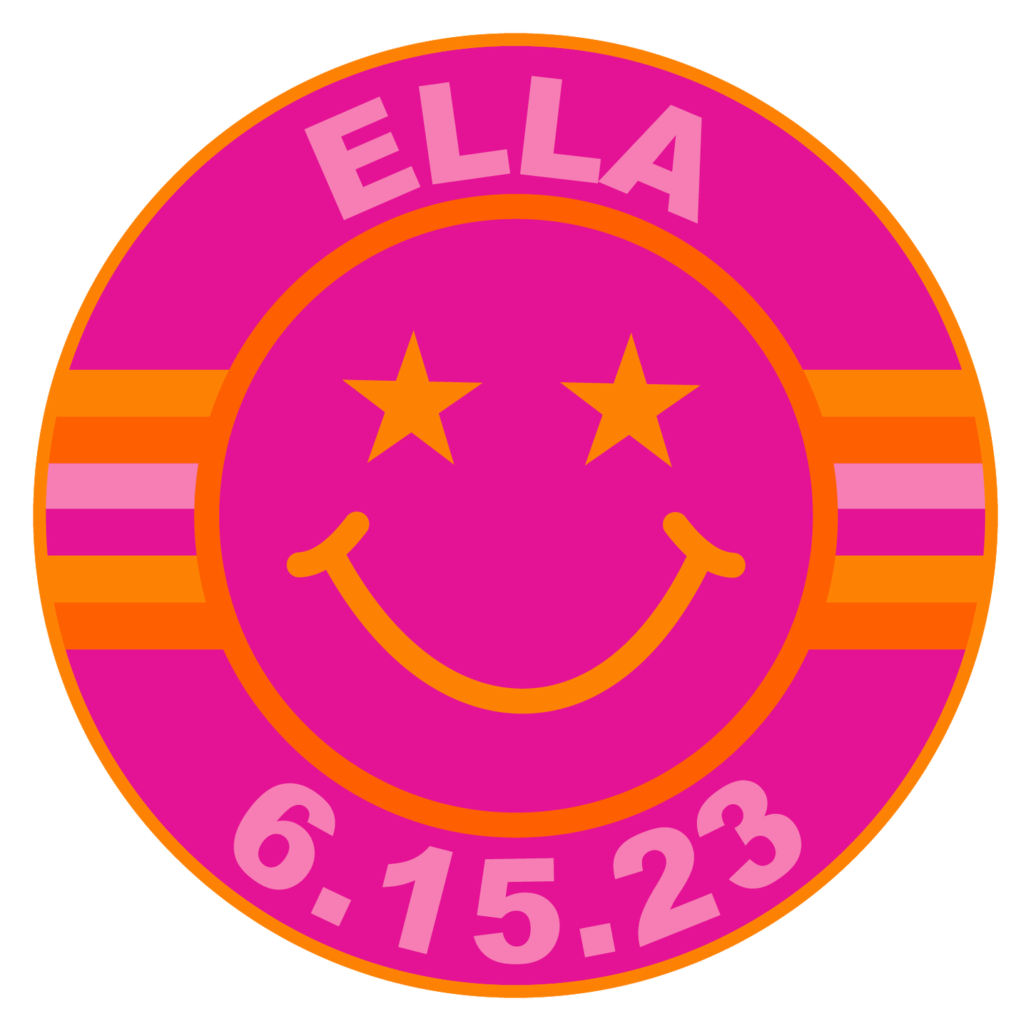 Smiley Bat Mitzvah Logo Design