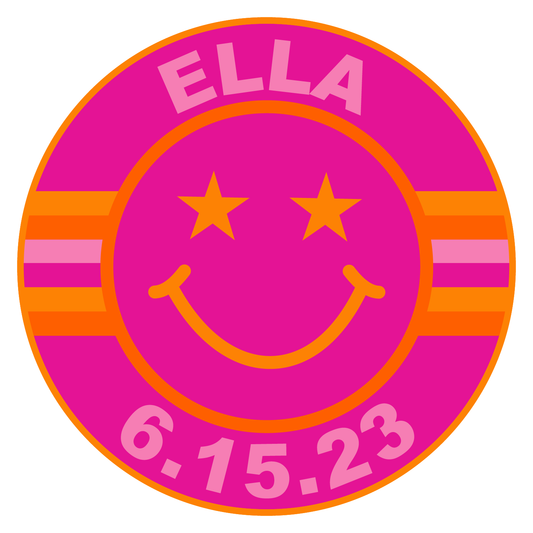 Smiley Bat Mitzvah Logo Design