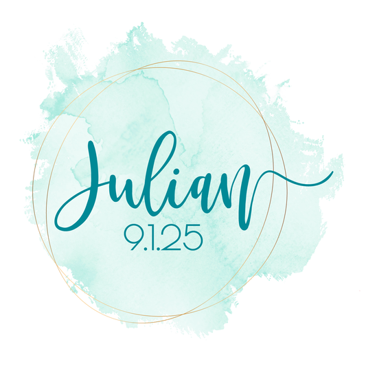 Clean Water - Watercolor Bat Mitzvah Logo