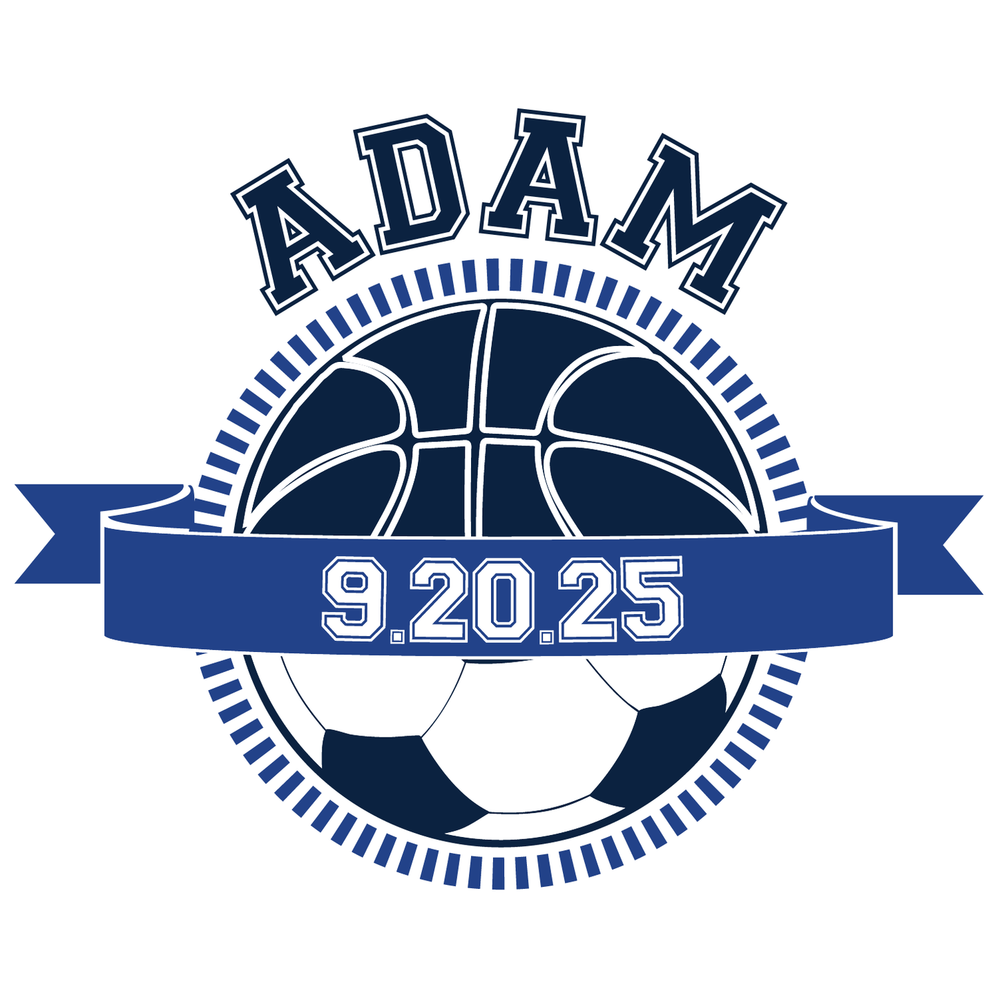 March Madness - Basketball Bar and Bat Mitzvah Logo Design
