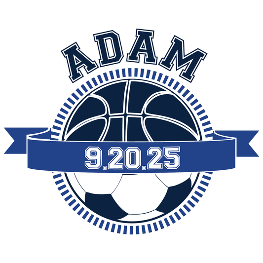 March Madness - Basketball Bar and Bat Mitzvah Logo Design