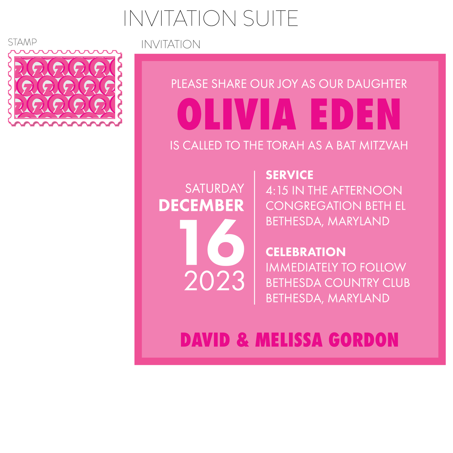 1-SIDED DIGITAL INVITATION/SAVE THE DATE