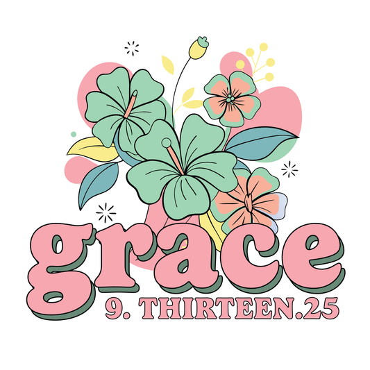 Flower Retro Bat Mitzvah Logo Design