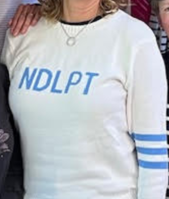 NDLPT Sweater - WHITE and NAVY ONLY