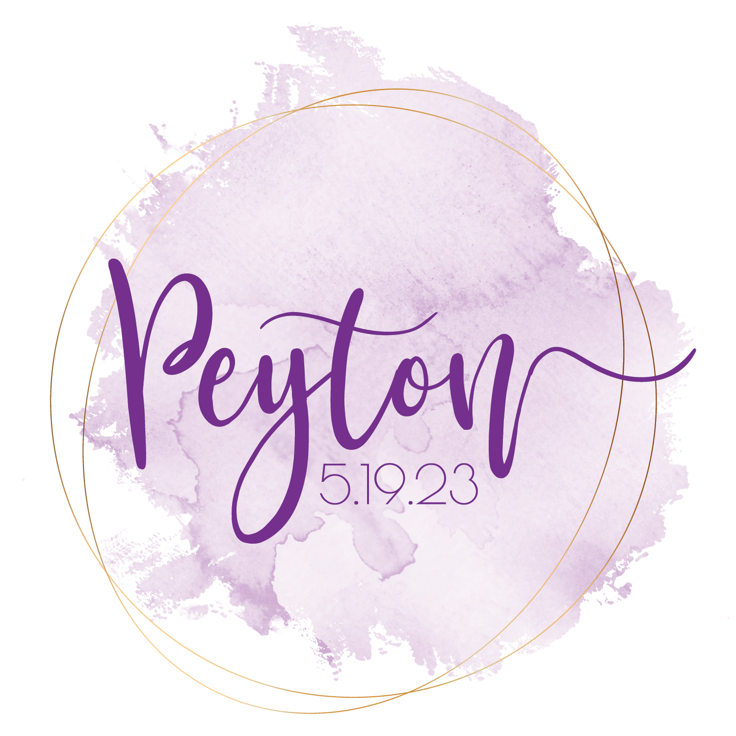 Clean Water - Watercolor Bat Mitzvah Logo