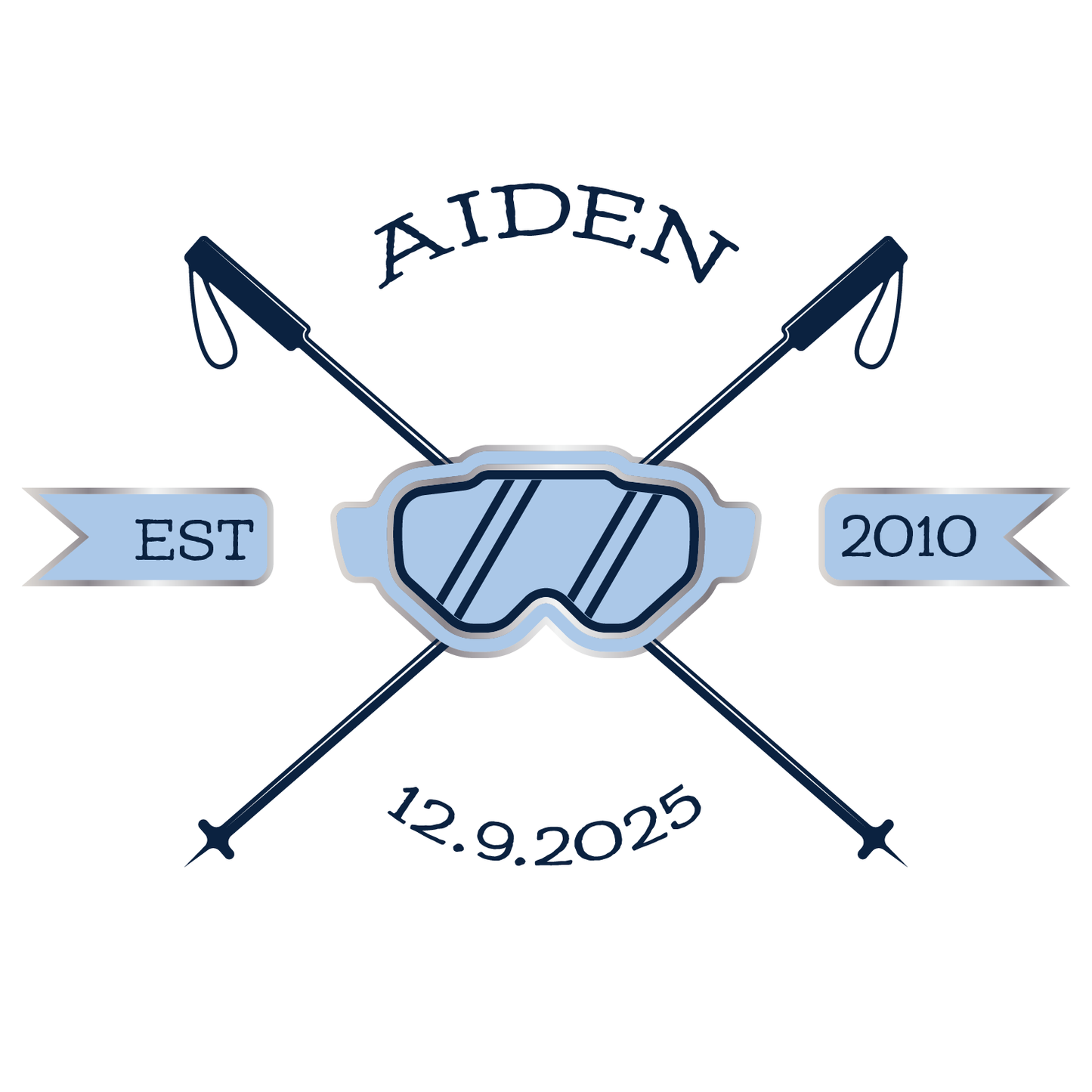 Liftoff - Skiing Bar and Bat Mitzvah Logo Design