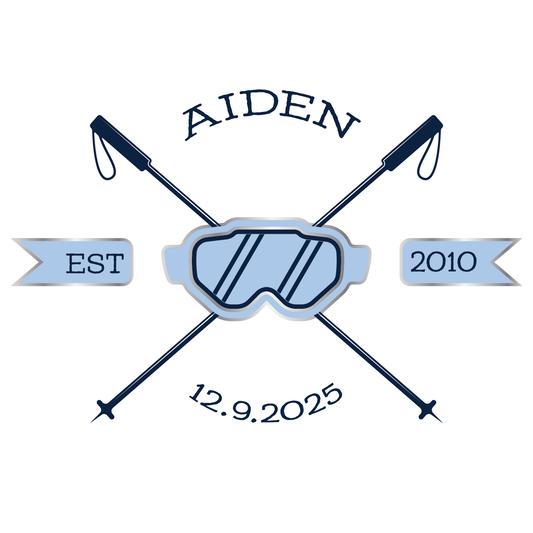 Liftoff - Skiing Bar and Bat Mitzvah Logo Design