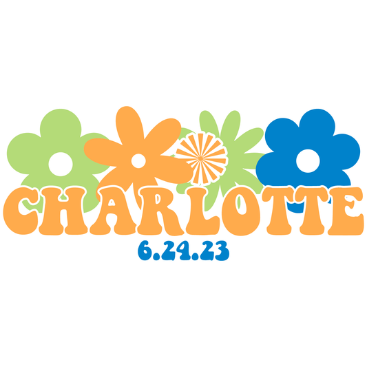 Flower Girl Bat Mitzvah Logo Design