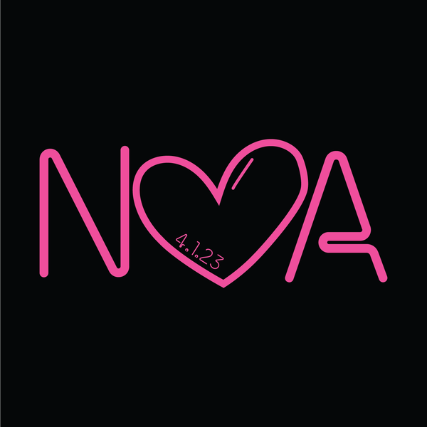 portfolioimg_I Love NY Heart Neon Bat Mitzvah Logo Design