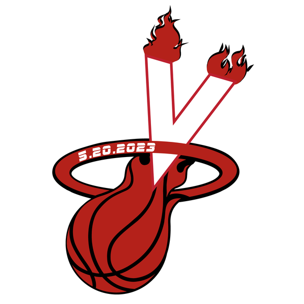portfolioimg_Miami Heat Basketball Bar Mitzvah Logo Design