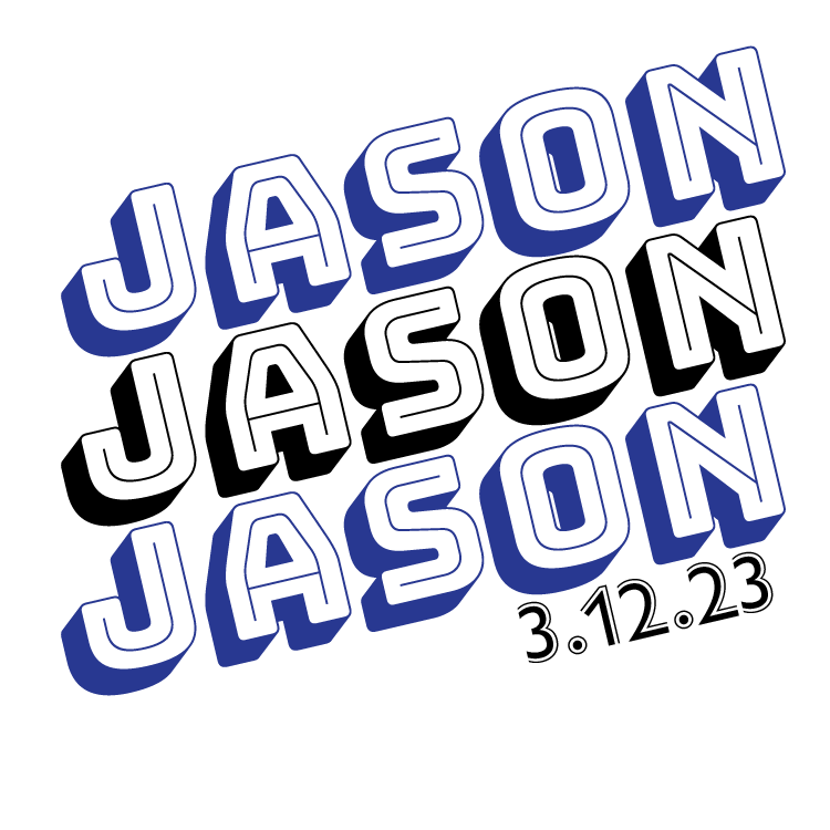 Bubble Type Bar and Bat Mitzvah Logo