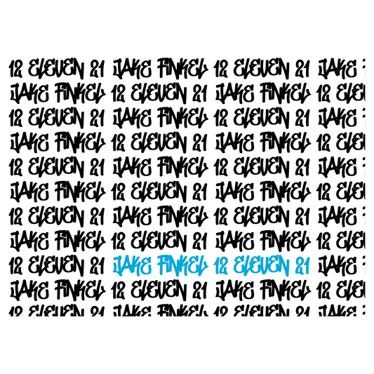 Graffiti Pattern Bar and Bat Mitzvah Logo Design