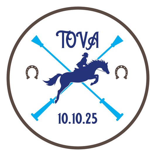 Horsing Around Bar and Bat Mitzvah Logo Design