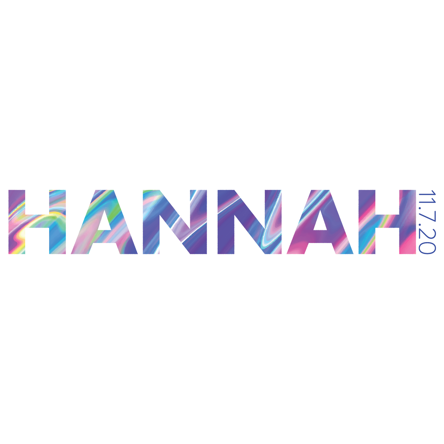 iridescent monogram cool bat and bar mitzvah logo