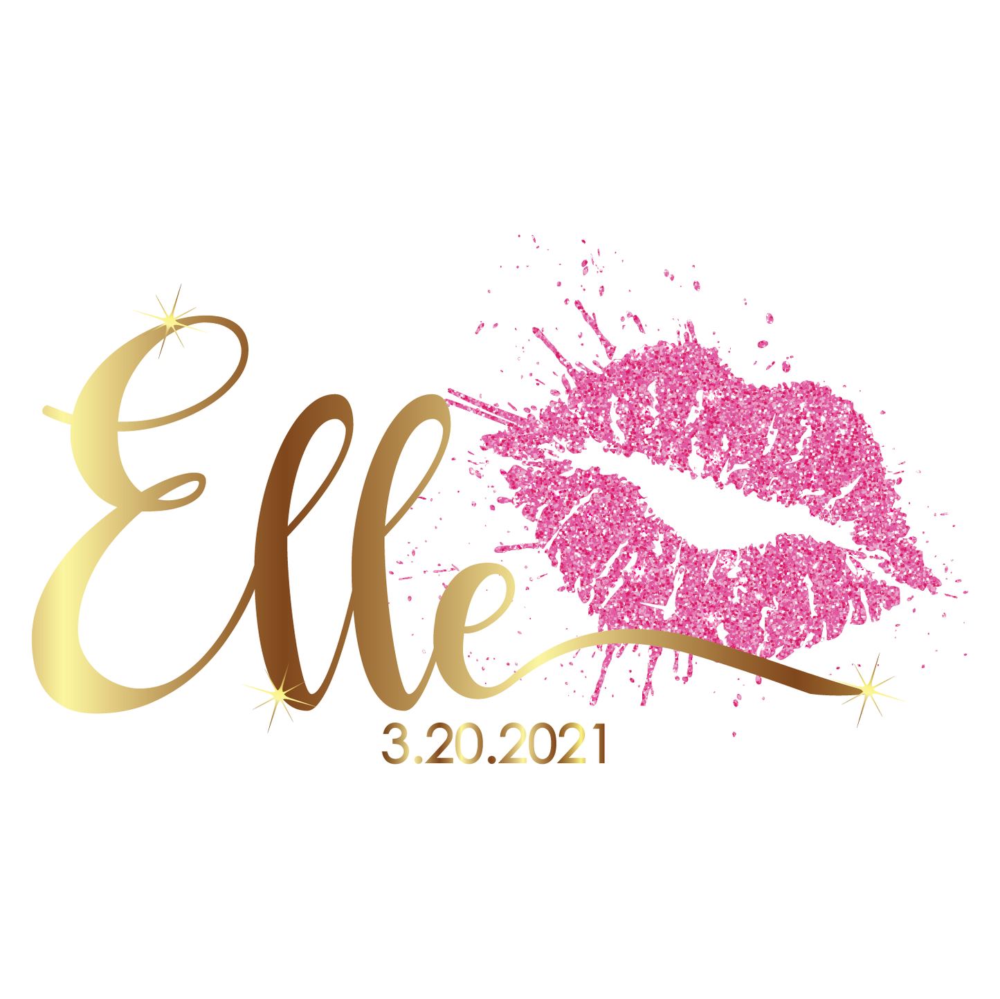 Kiss - Lips Bat Mitzvah Logo