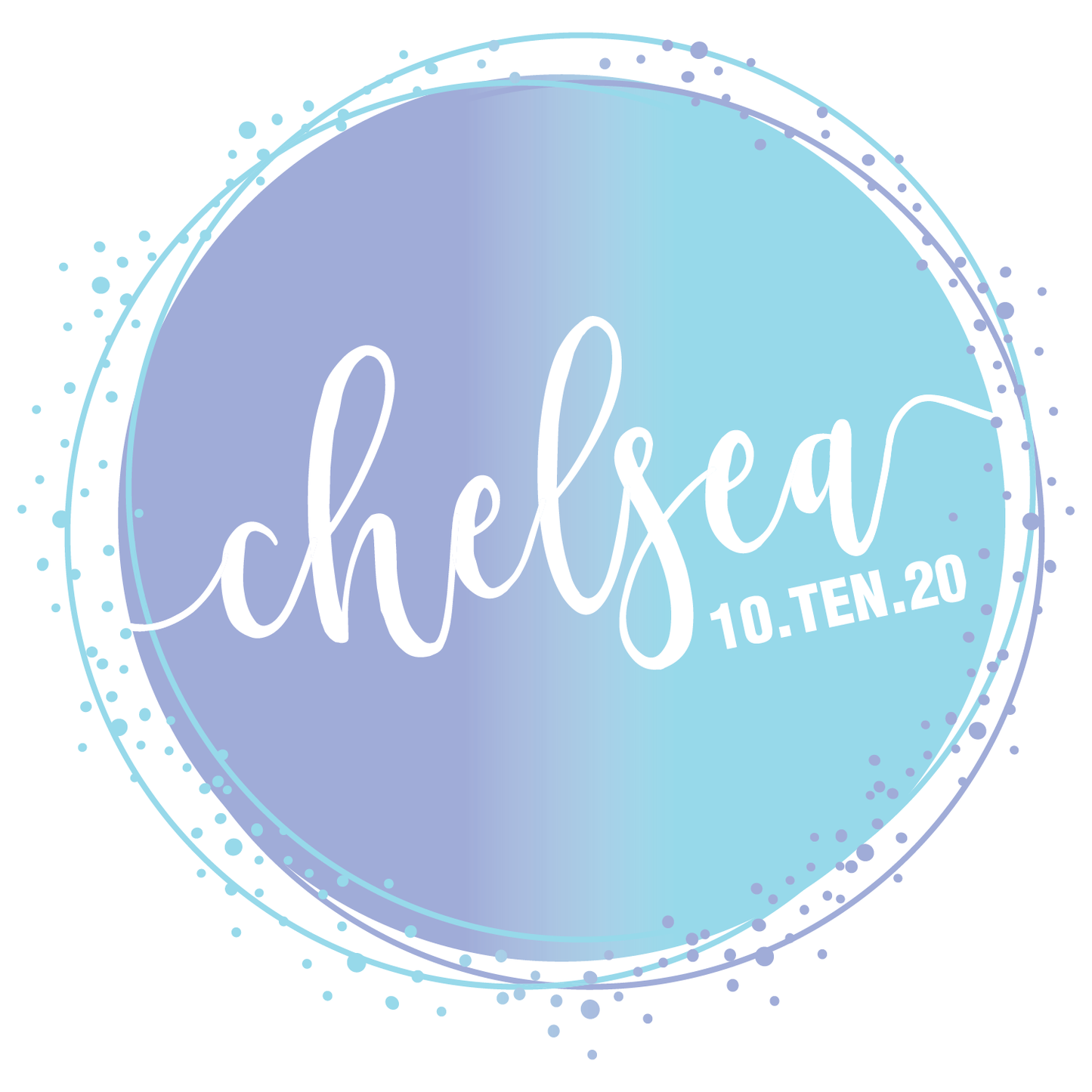 Ombre Bat Mitzvah Logo Design