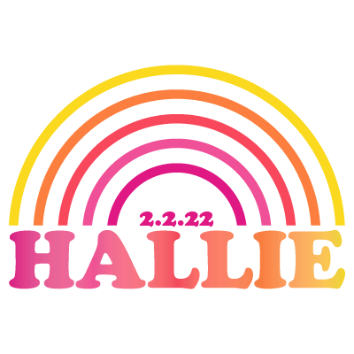 Rainbow Bat Mitzvah Logo Design