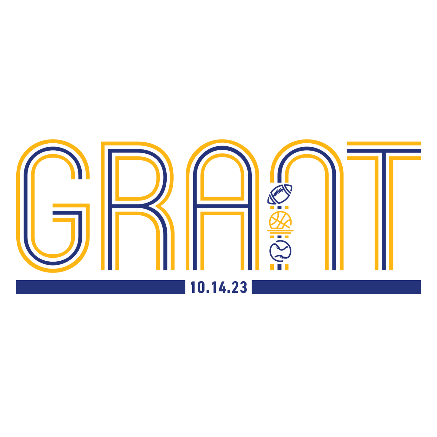 Sporty Bar and Bat Mitzvah Logo