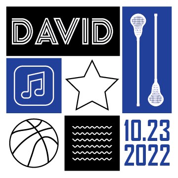 Sports Icon Bar Mitzvah Logo | Bat Mitzvah Logo