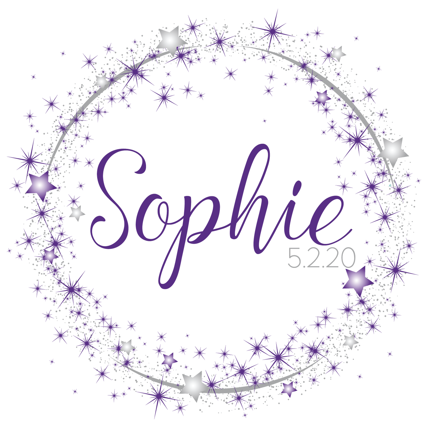 Stars Bat Mitzvah Logo Design