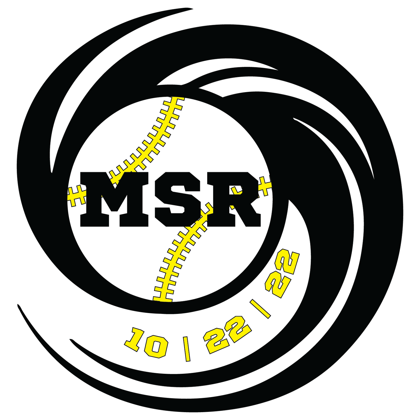 Baseball Swish Bar and Bat Mitzvah Logo