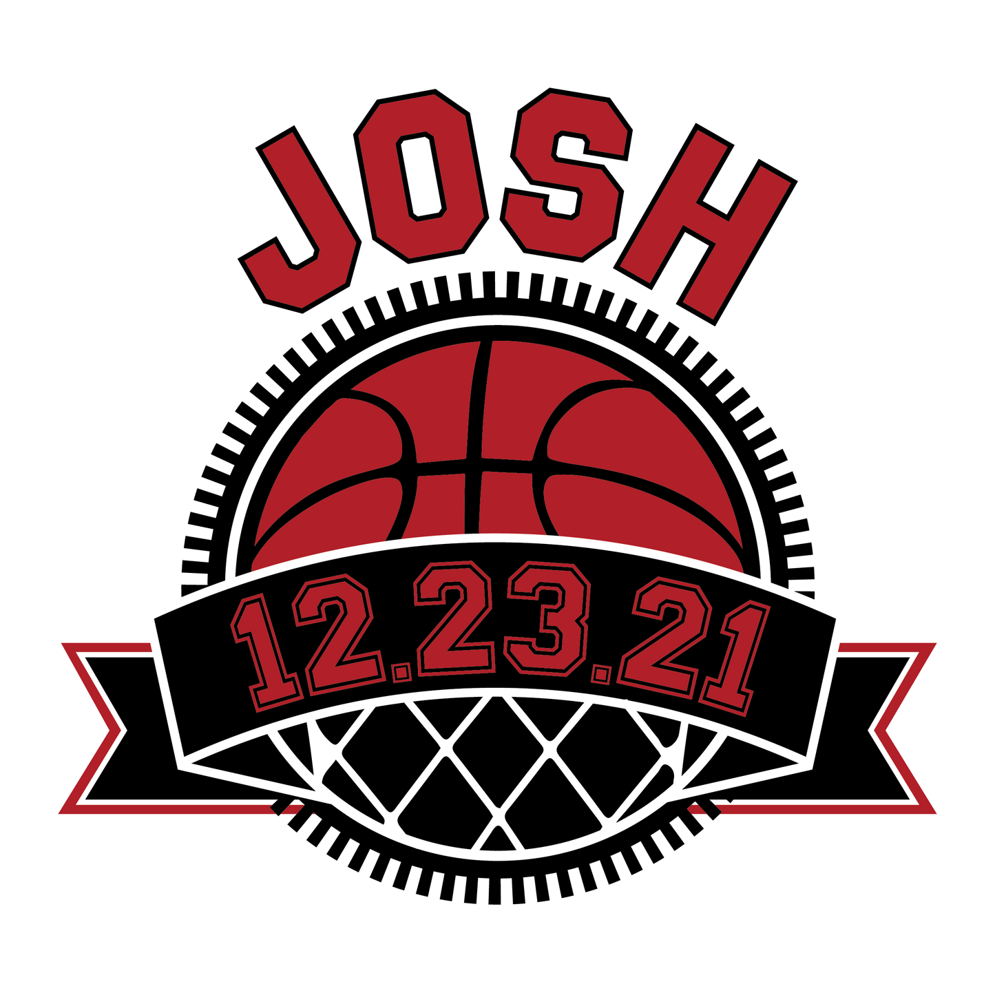 March Madness - Basketball Bar and Bat Mitzvah Logo Design