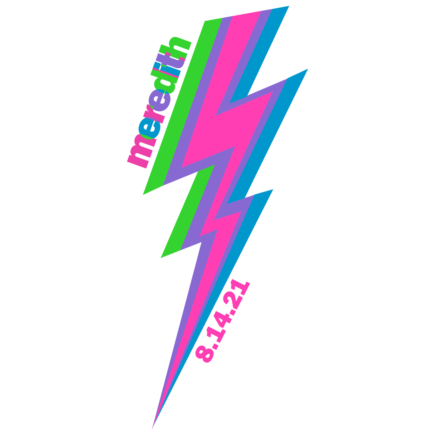 Bolt - Lightning Bat Mitzvah Logo
