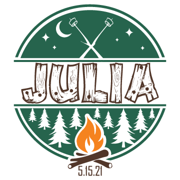 Camp Fire - Summer Camp Mitzvah Logo Design