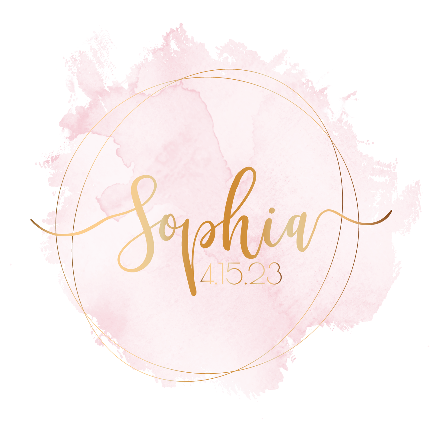 Clean Water - Watercolor Bat Mitzvah Logo