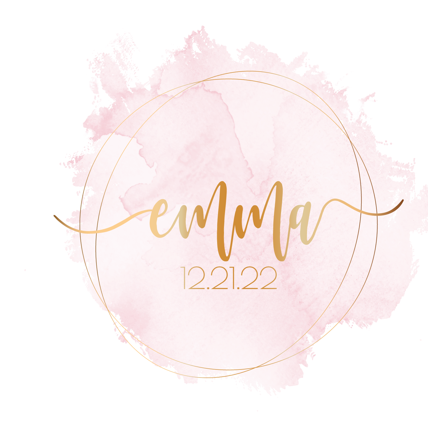 Clean Water - Watercolor Bat Mitzvah Logo