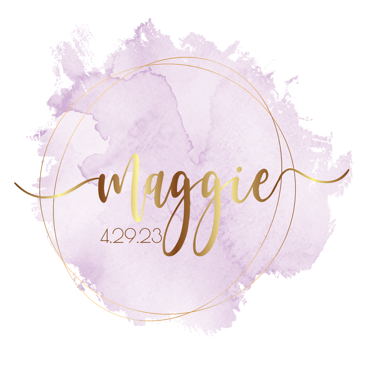 Clean Water - Watercolor Bat Mitzvah Logo