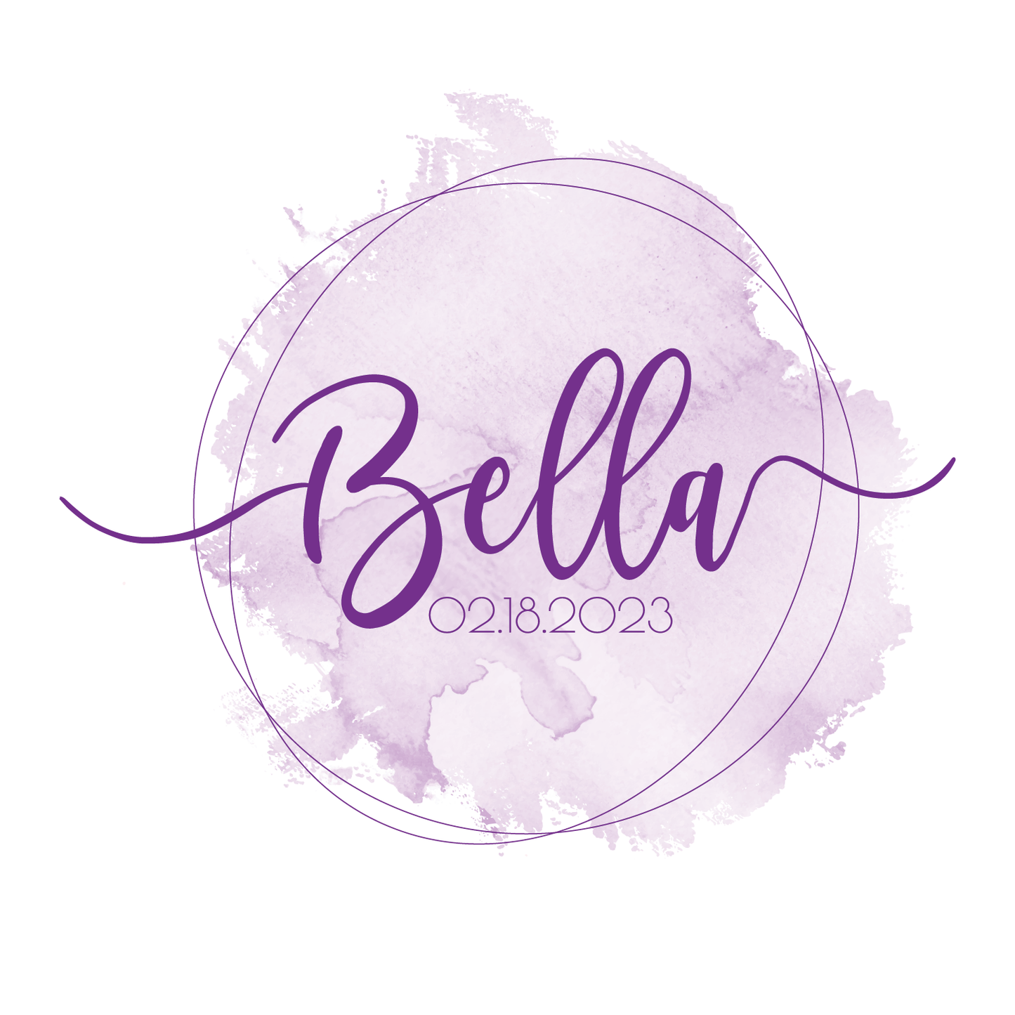 Clean Water - Watercolor Bat Mitzvah Logo