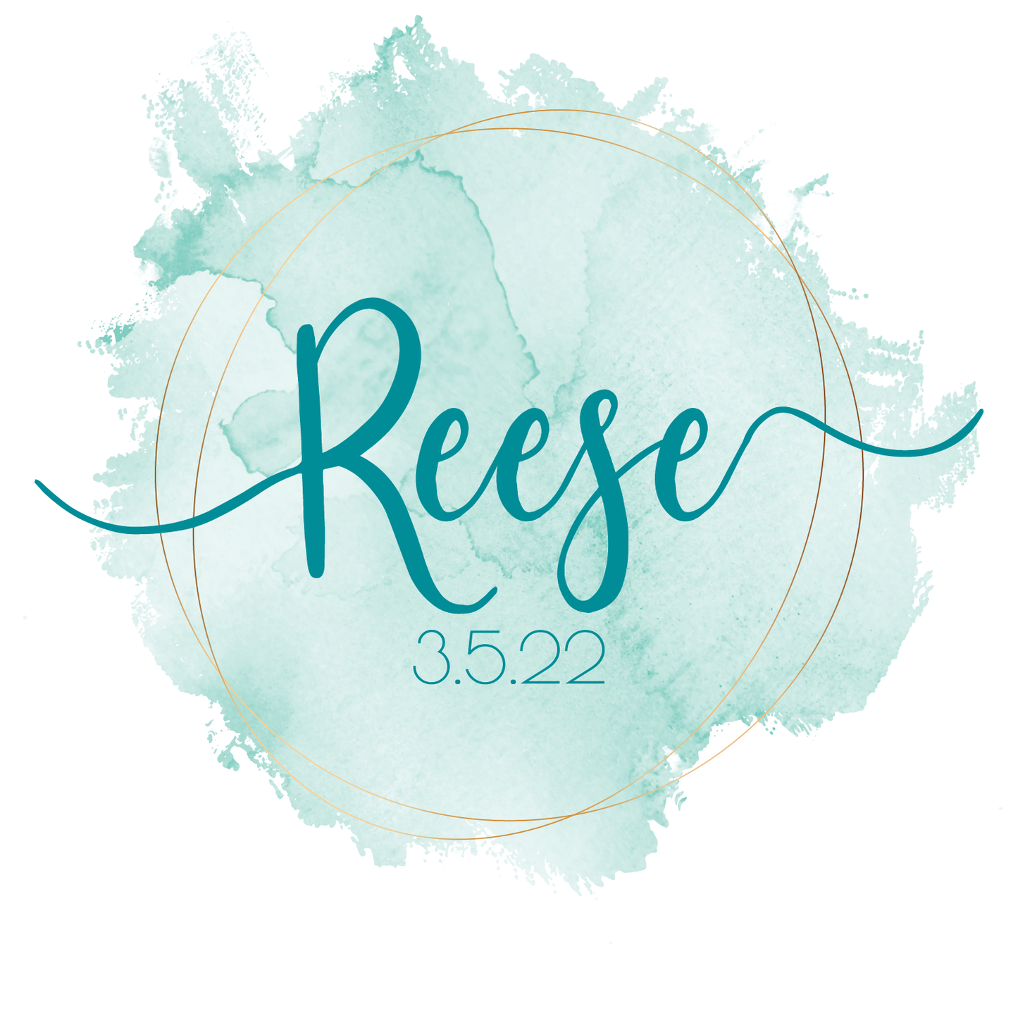 Clean Water - Watercolor Bat Mitzvah Logo