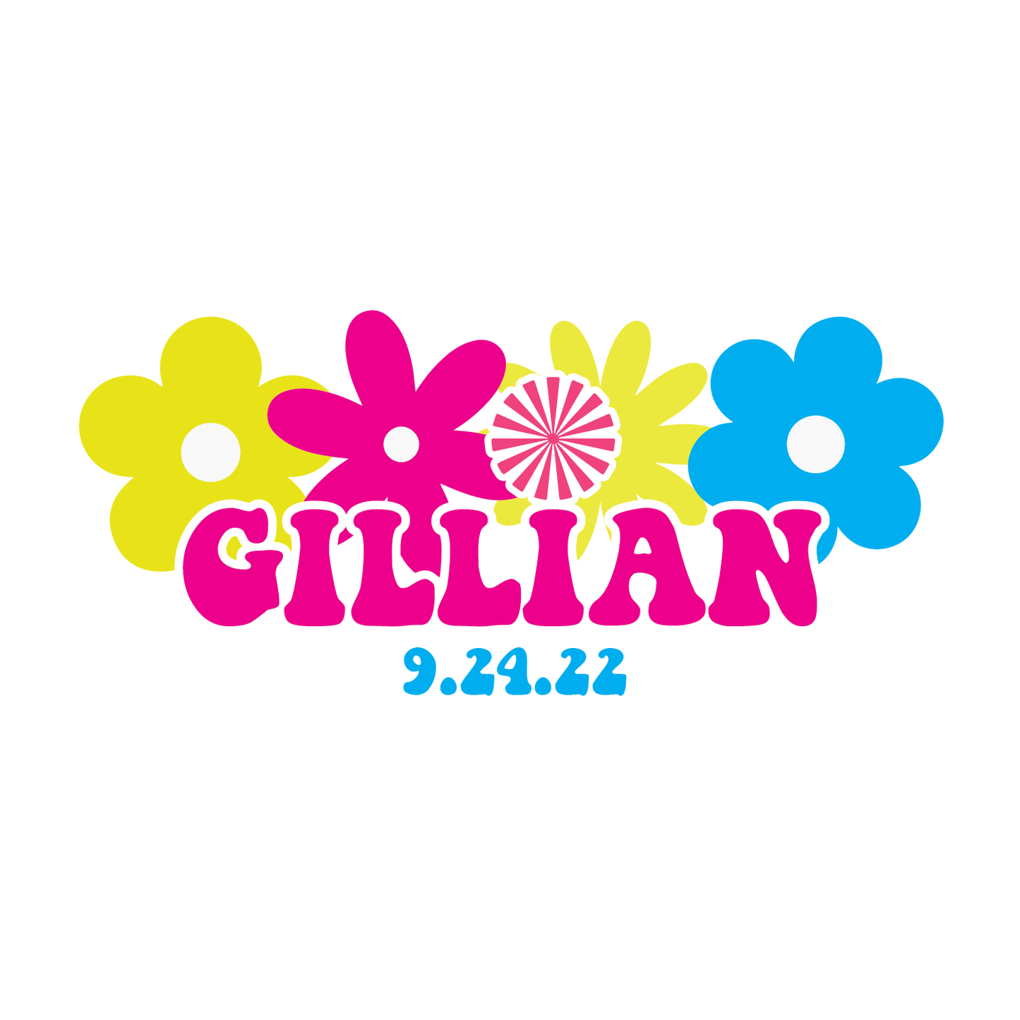 Flower Girl Bat Mitzvah Logo Design