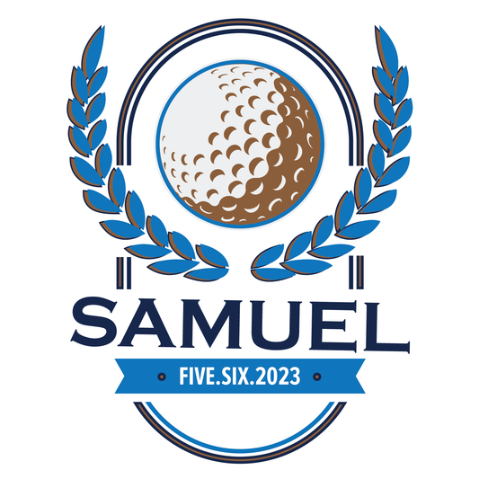 Golf Badge Bar Bat Mitzvah Logo Design